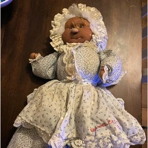 Vintage black granny doll